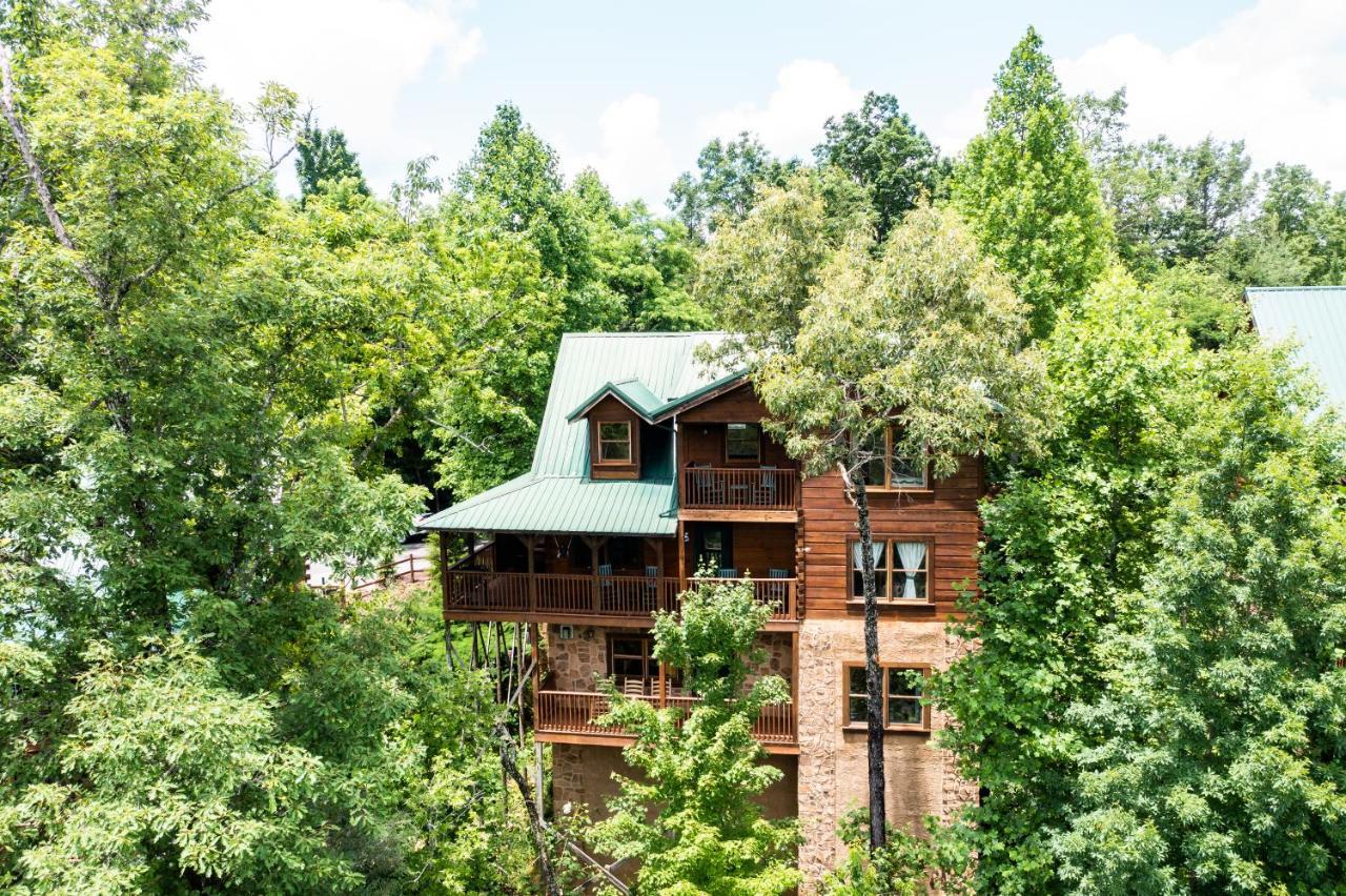 Mountain View 5 Bdrm Gatlinburg Cabin Near Downtown Arts Exterior foto